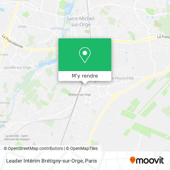 Leader Intérim Brétigny-sur-Orge plan