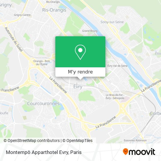 Montempô Apparthotel Evry plan