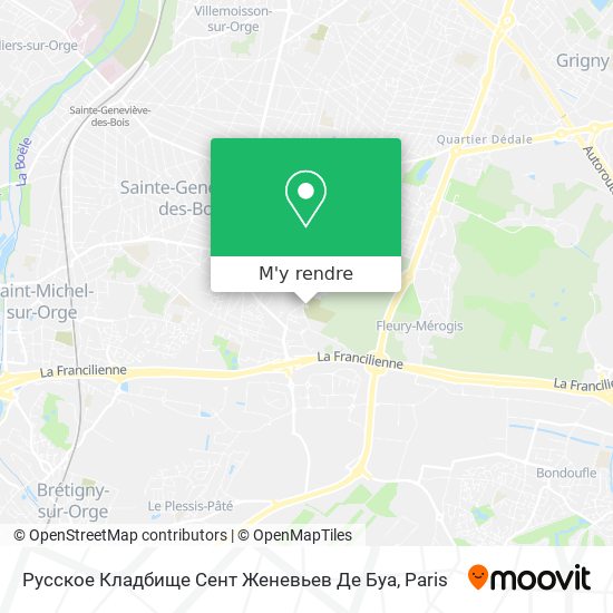 Русское Кладбище Сент Женевьев Де Буа plan