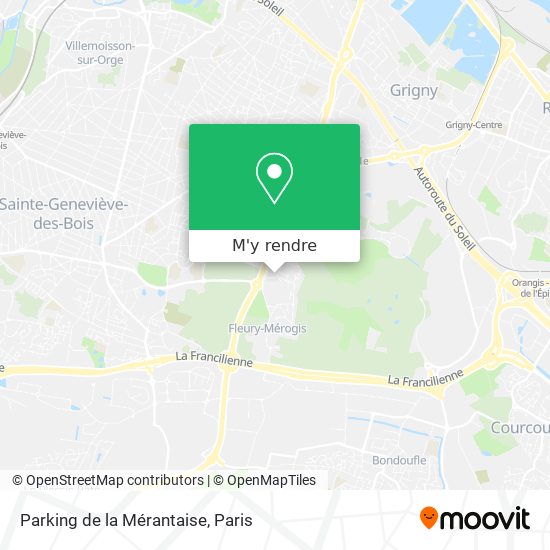 Parking de la Mérantaise plan
