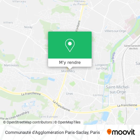 Communauté d'Agglomération Paris-Saclay plan