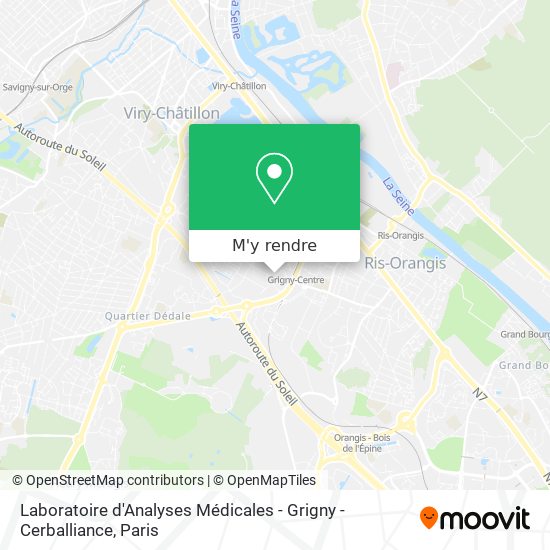 Laboratoire d'Analyses Médicales - Grigny - Cerballiance plan