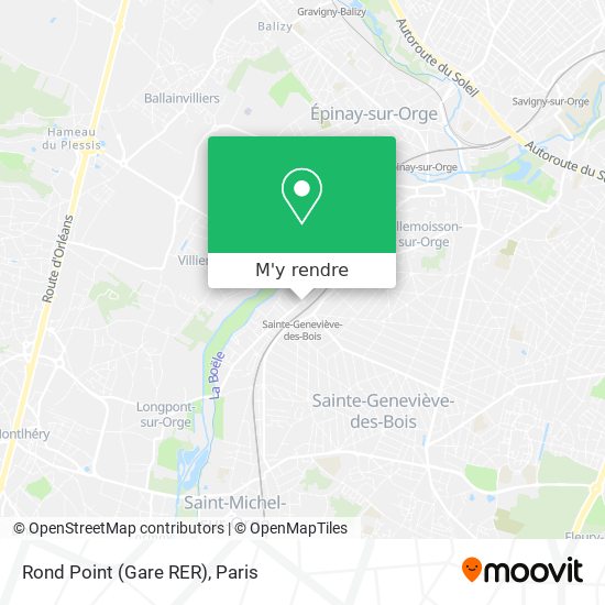 Rond Point (Gare RER) plan
