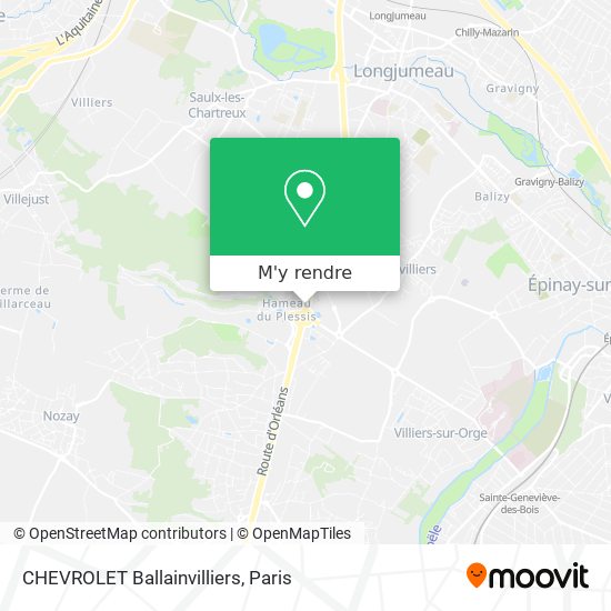 CHEVROLET Ballainvilliers plan