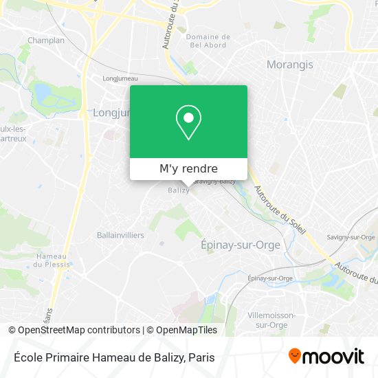École Primaire Hameau de Balizy plan