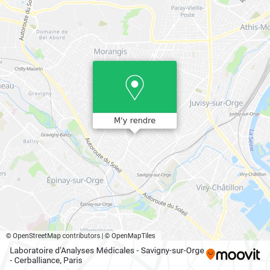 Laboratoire d'Analyses Médicales - Savigny-sur-Orge - Cerballiance plan