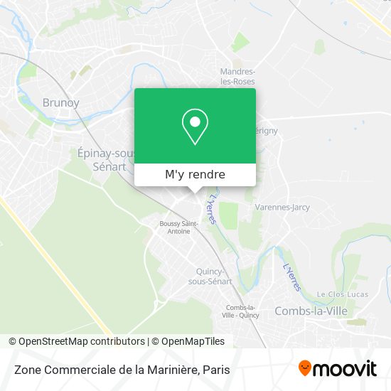 Zone Commerciale de la Marinière plan