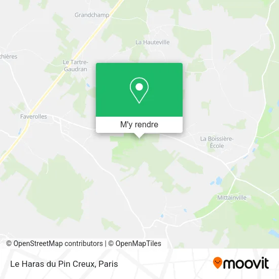 Le Haras du Pin Creux plan