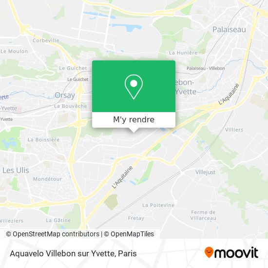 Aquavelo Villebon sur Yvette plan