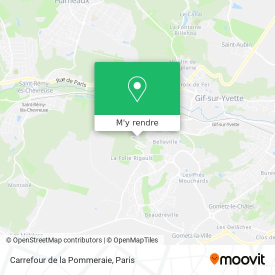 Carrefour de la Pommeraie plan