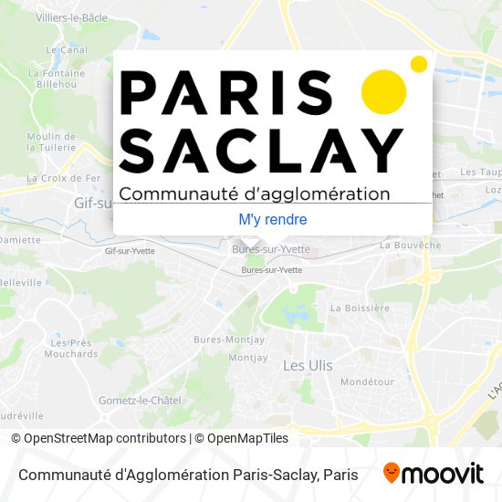 Communauté d'Agglomération Paris-Saclay plan