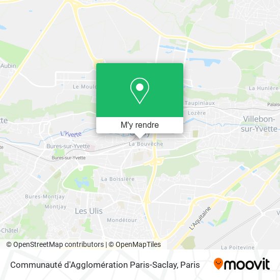 Communauté d'Agglomération Paris-Saclay plan