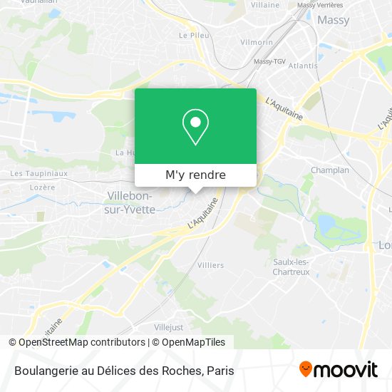 Boulangerie au Délices des Roches plan