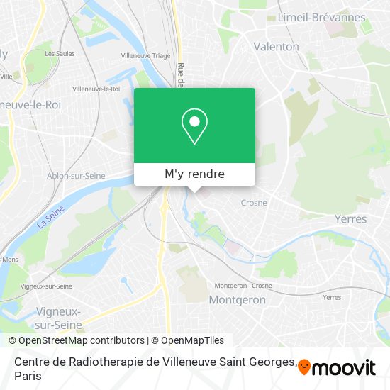 Centre de Radiotherapie de Villeneuve Saint Georges plan