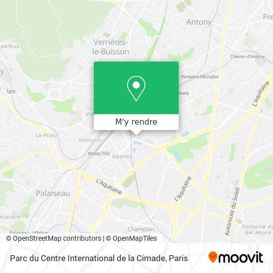 Parc du Centre International de la Cimade plan