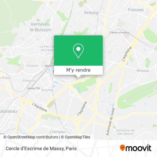 Cercle d'Escrime de Massy plan