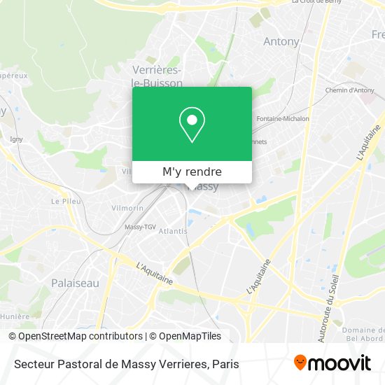 Secteur Pastoral de Massy Verrieres plan