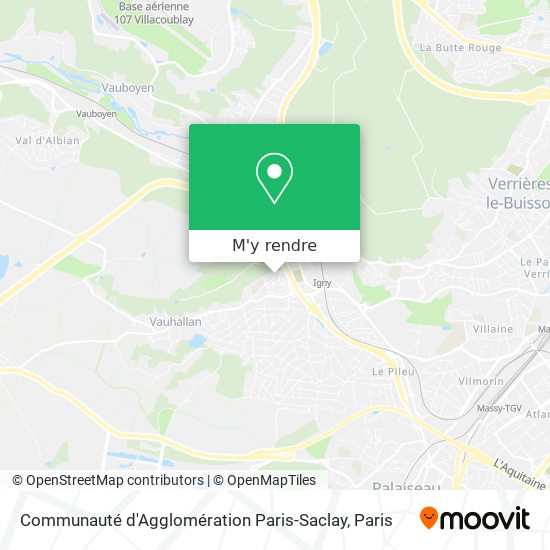 Communauté d'Agglomération Paris-Saclay plan