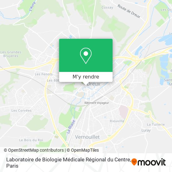 Laboratoire de Biologie Médicale Régional du Centre plan