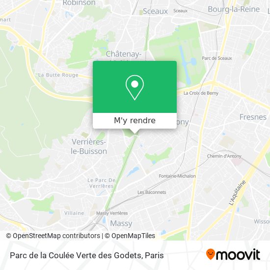 Parc de la Coulée Verte des Godets plan