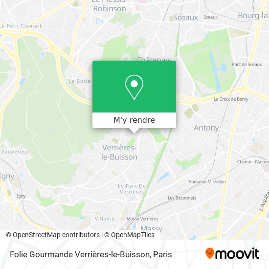 Folie Gourmande Verrières-le-Buisson plan