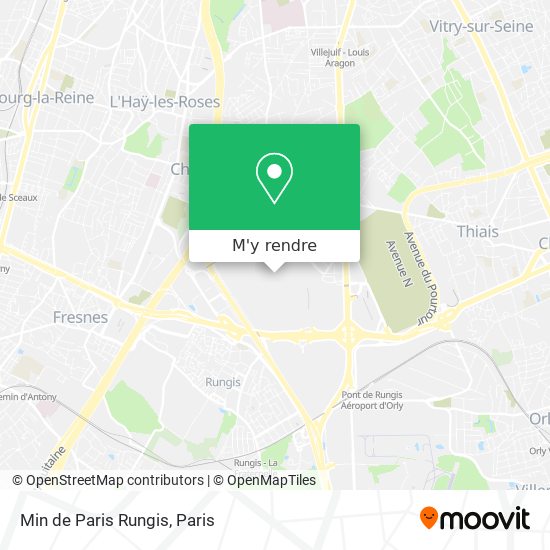 Min de Paris Rungis plan