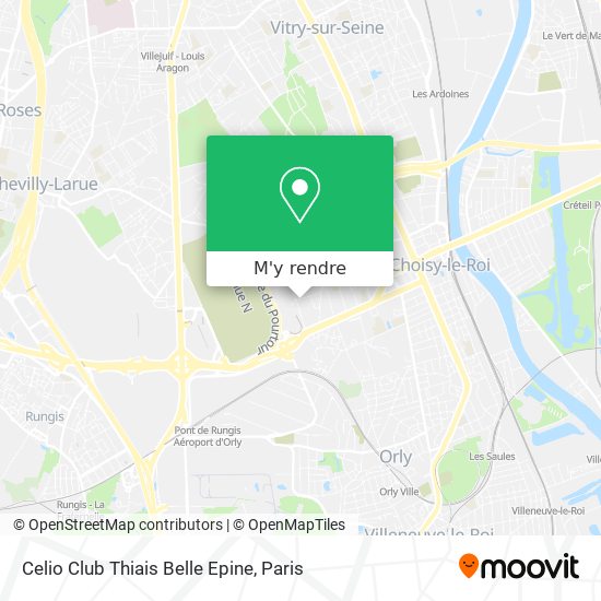 Celio Club Thiais Belle Epine plan