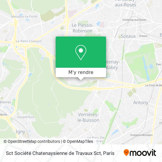 Sct Société Chatenaysienne de Travaux Sct plan