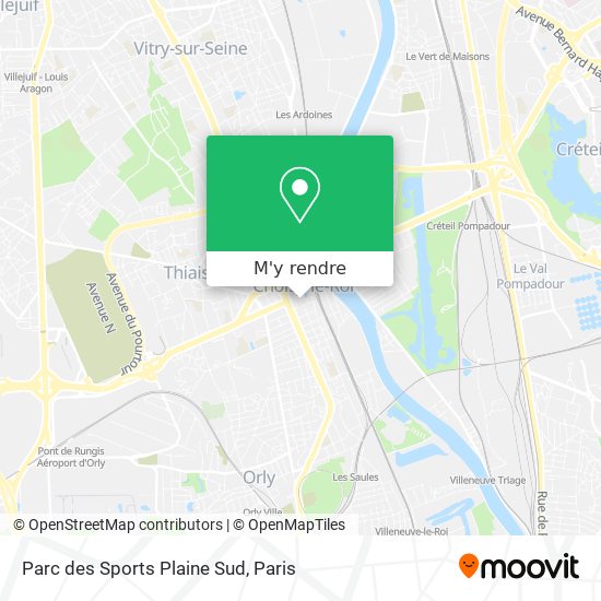 Parc des Sports Plaine Sud plan