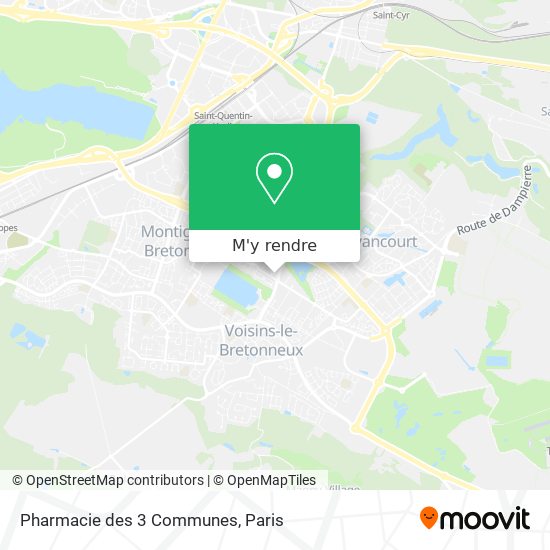 Pharmacie des 3 Communes plan