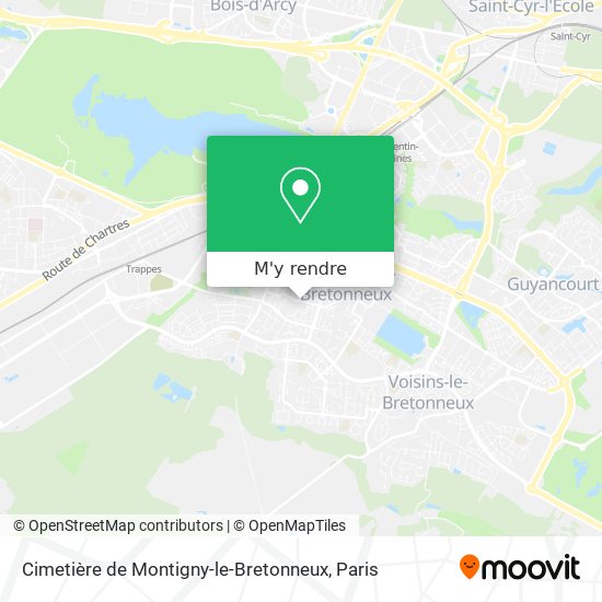 Cimetière de Montigny-le-Bretonneux plan