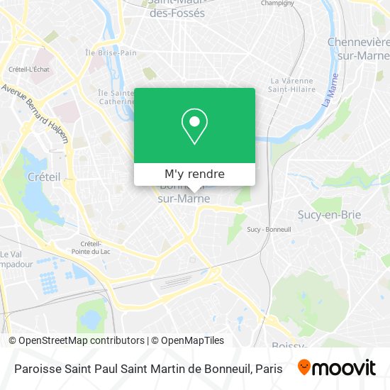 Paroisse Saint Paul Saint Martin de Bonneuil plan
