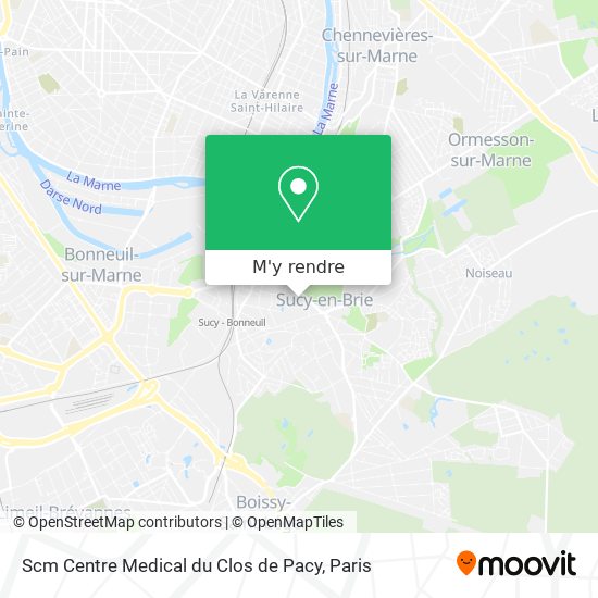 Scm Centre Medical du Clos de Pacy plan