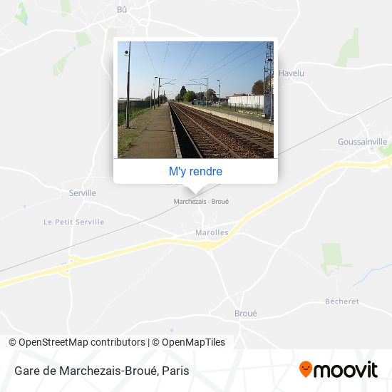 Gare de Marchezais-Broué plan