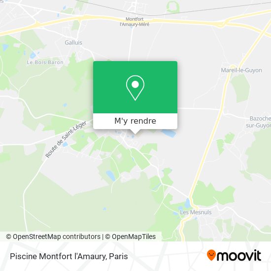Piscine Montfort l'Amaury plan