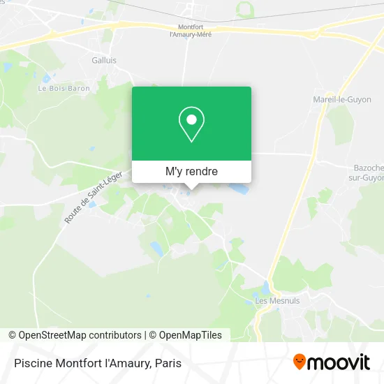Piscine Montfort l'Amaury plan