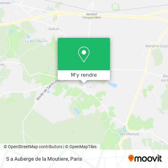 S a Auberge de la Moutiere plan