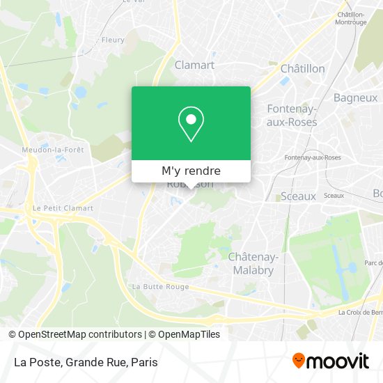 La Poste, Grande Rue plan