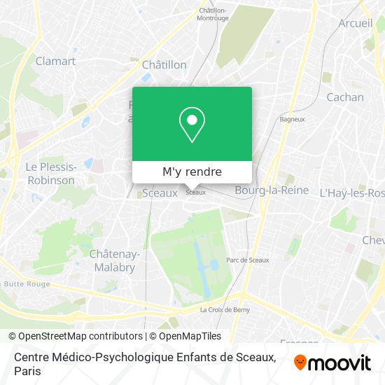 Centre Médico-Psychologique Enfants de Sceaux plan