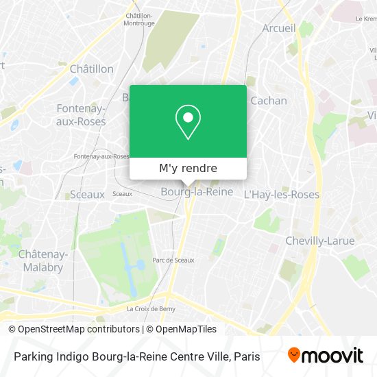 Parking Indigo Bourg-la-Reine Centre Ville plan