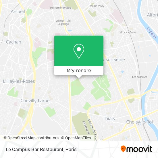 Le Campus Bar Restaurant plan