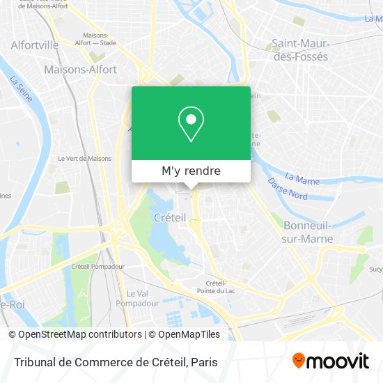 Tribunal de Commerce de Créteil plan