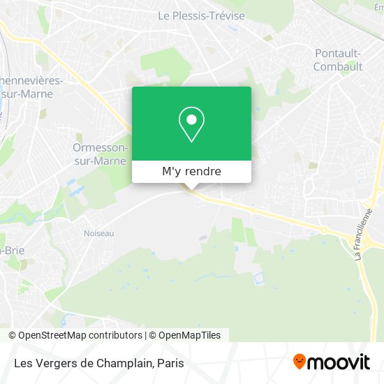 Les Vergers de Champlain plan