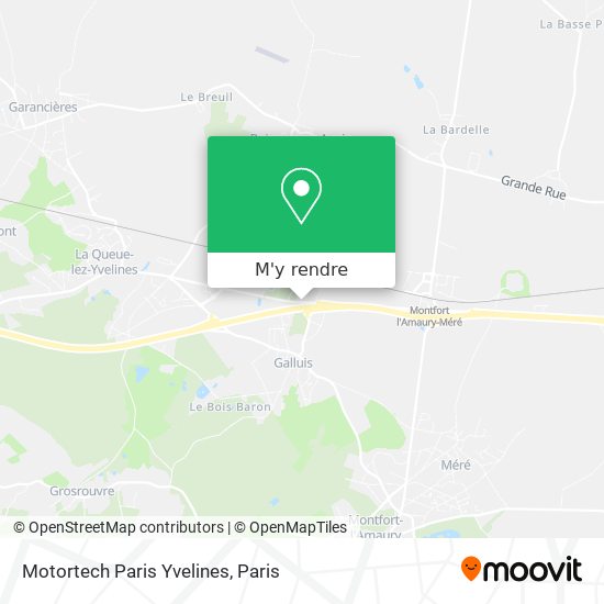 Motortech Paris Yvelines plan