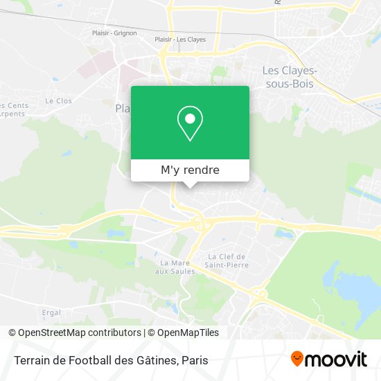 Terrain de Football des Gâtines plan