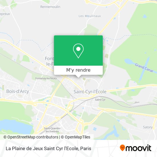 La Plaine de Jeux Saint Cyr l'Ecole plan