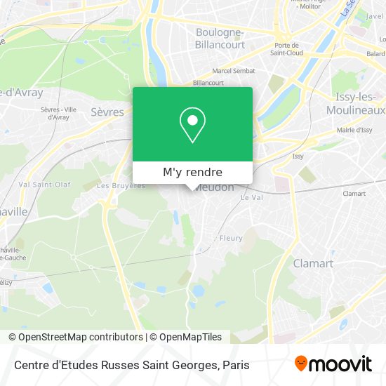 Centre d'Etudes Russes Saint Georges plan