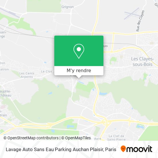 Lavage Auto Sans Eau Parking Auchan Plaisir plan