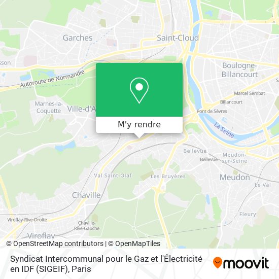 Syndicat Intercommunal pour le Gaz et l'Électricité en IDF (SIGEIF) plan