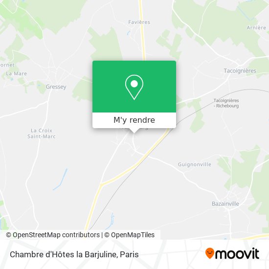 Chambre d'Hôtes la Barjuline plan